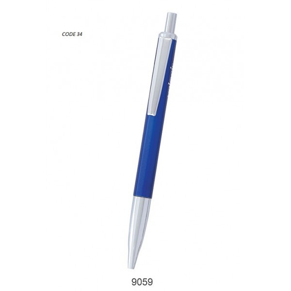 sp metal ball pen with colour bluand whitee